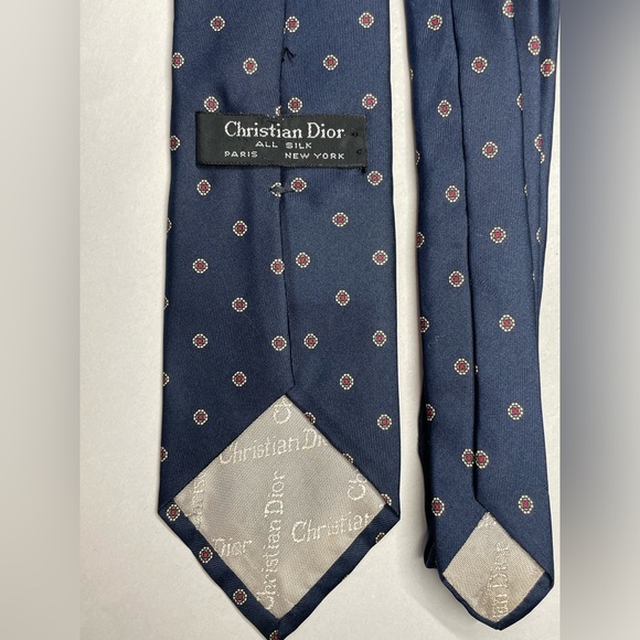 (2) Christian Dior Mens Silk Ties - Picture 5 of 12